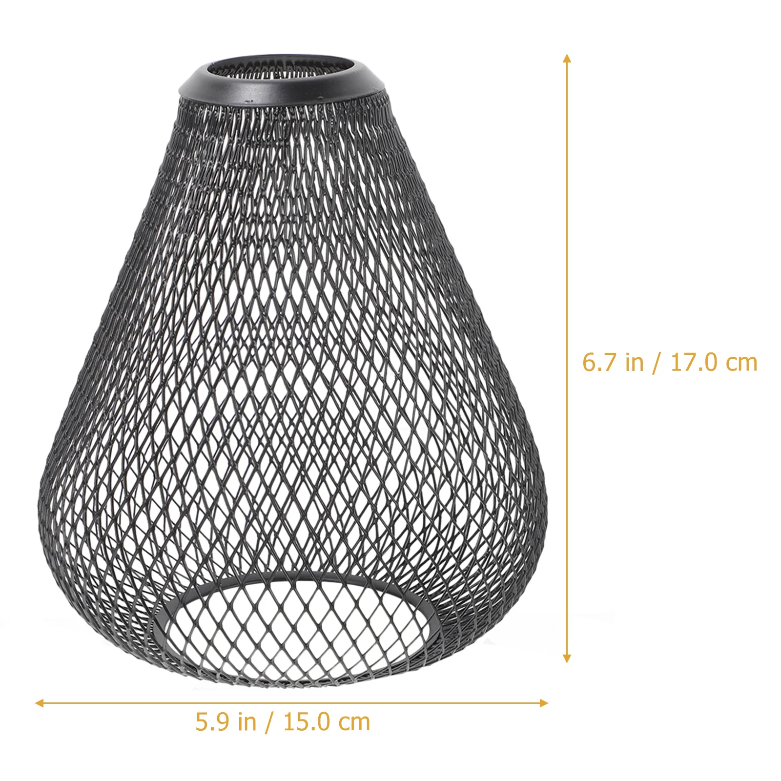 

Ceiling Decor Wrought Iron Lampshade Lampshades for Pendant Hanging Light Bulb Cage Covers Bare