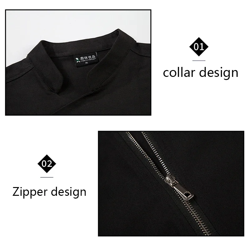 Kitchen Work Waiter Women Jacket Cook Uniform Clothes Restaurant Home Man Hotel Clothing Bakery Chef Female Coat Zipper
Kitchen Work Waiter Women Jacket Cook Uniform Clothes Restaurant Home Man Hotel Clothing Bakery Chef Female Coat Zipper
