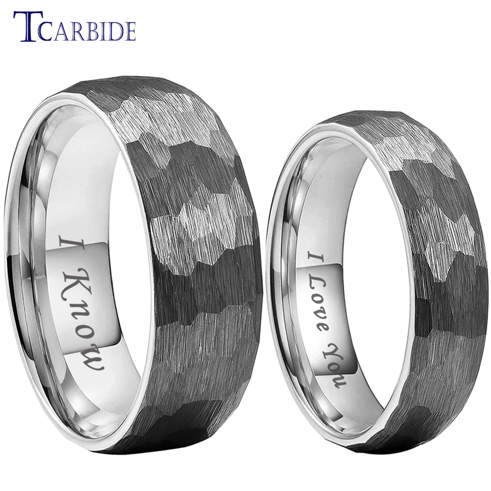 6mm 8mm Multicolor Hammer Ring Men Women Tungsten Wedding Band Domed Faceted Wife Husband Forever Love Gift Jewelry
6mm 8mm Multicolor Hammer Ring Men Women Tungsten Wedding Band Domed Faceted Wife Husband Forever Love Gift Jewelry