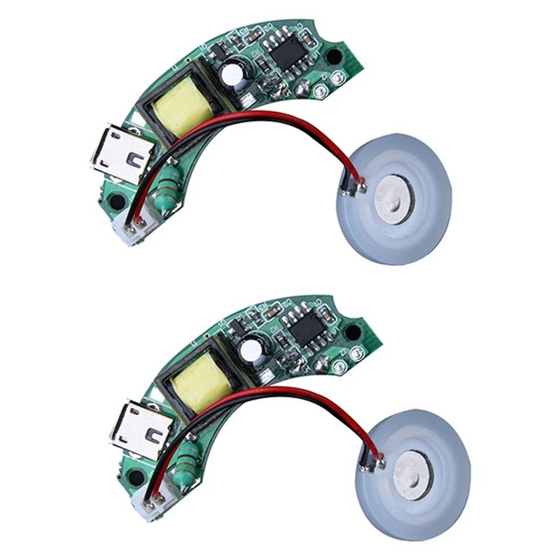 

2Pcs 5V Humidifier Driver Board Mist Maker Atomization Discs Stable Ultra Fine Low Power Big Spray Circuit Accessories