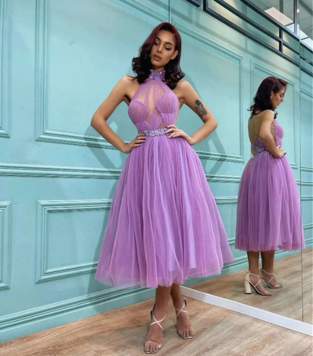 Hater High Neck Prom Dress Shiny Sequins Appliques Cocktail Dress A-Line Tulle Homecoming Dress Tea-Length Girl New Party Dress
Hater High Neck Prom Dress Shiny Sequins Appliques Cocktail Dress A-Line Tulle Homecoming Dress Tea-Length Girl New Party Dress