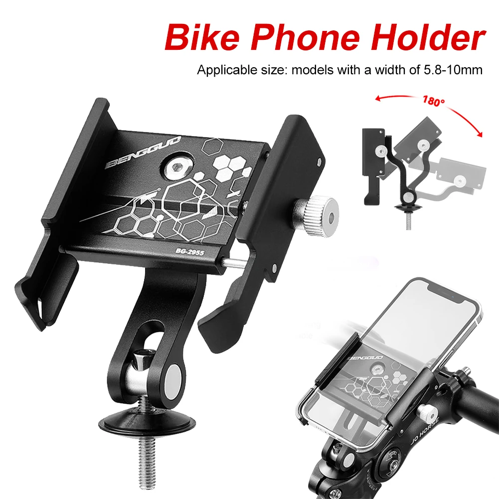 Bike Phone Holder Adjustable Aluminum Alloy Front Fork Phone Mount Anti Shake Bike Navigation Bracket for 3.5-7.2 Inch Phones
Bike Phone Holder Adjustable Aluminum Alloy Front Fork Phone Mount Anti Shake Bike Navigation Bracket for 3.5-7.2 Inch Phones