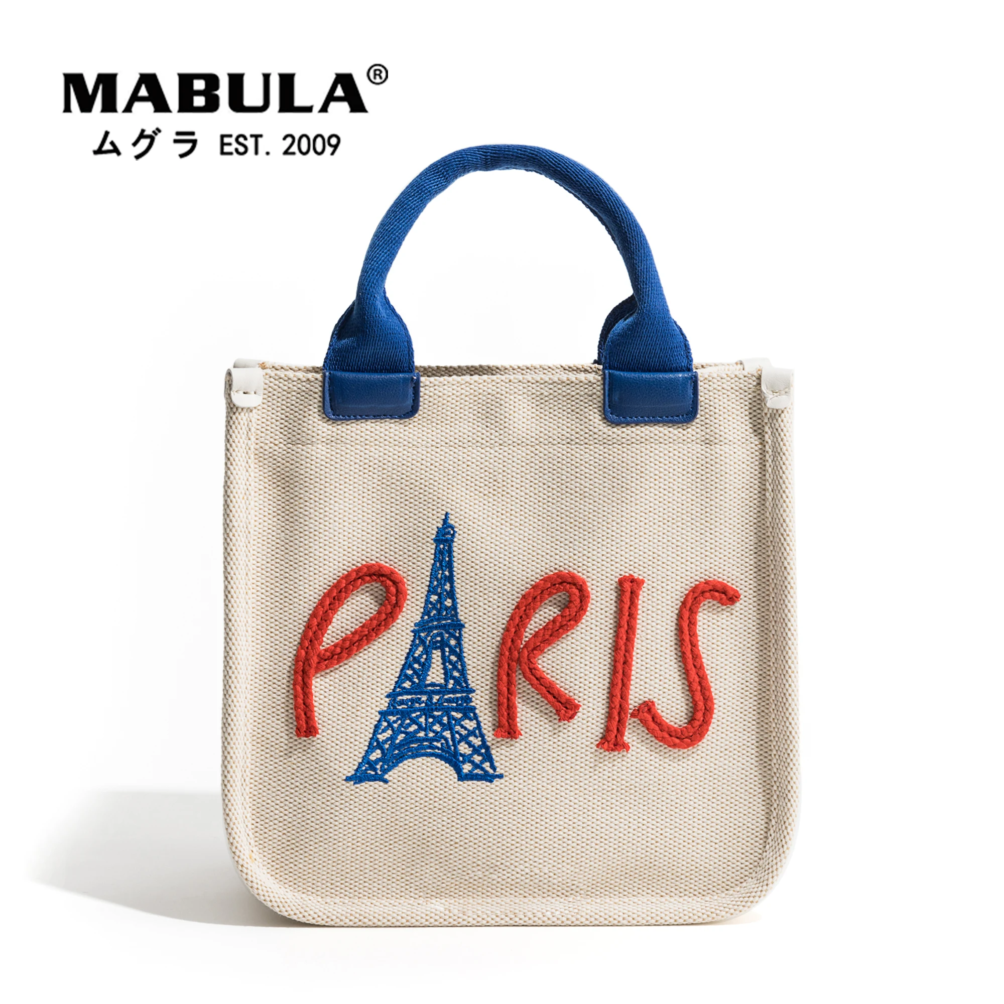 

MABULA Casual Canvas Women Totes Simple Design Top Handle Handbags Square Purses Shoulder Bag Female Solid Color Crossbody Bag