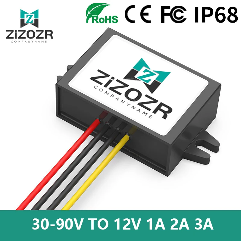 

30-90V 72V To 12V 1A 2A 3A Buck Power Converter DC DC Voltage Regulator Current Volt Stablizer Reducer Step-Down Module For Car