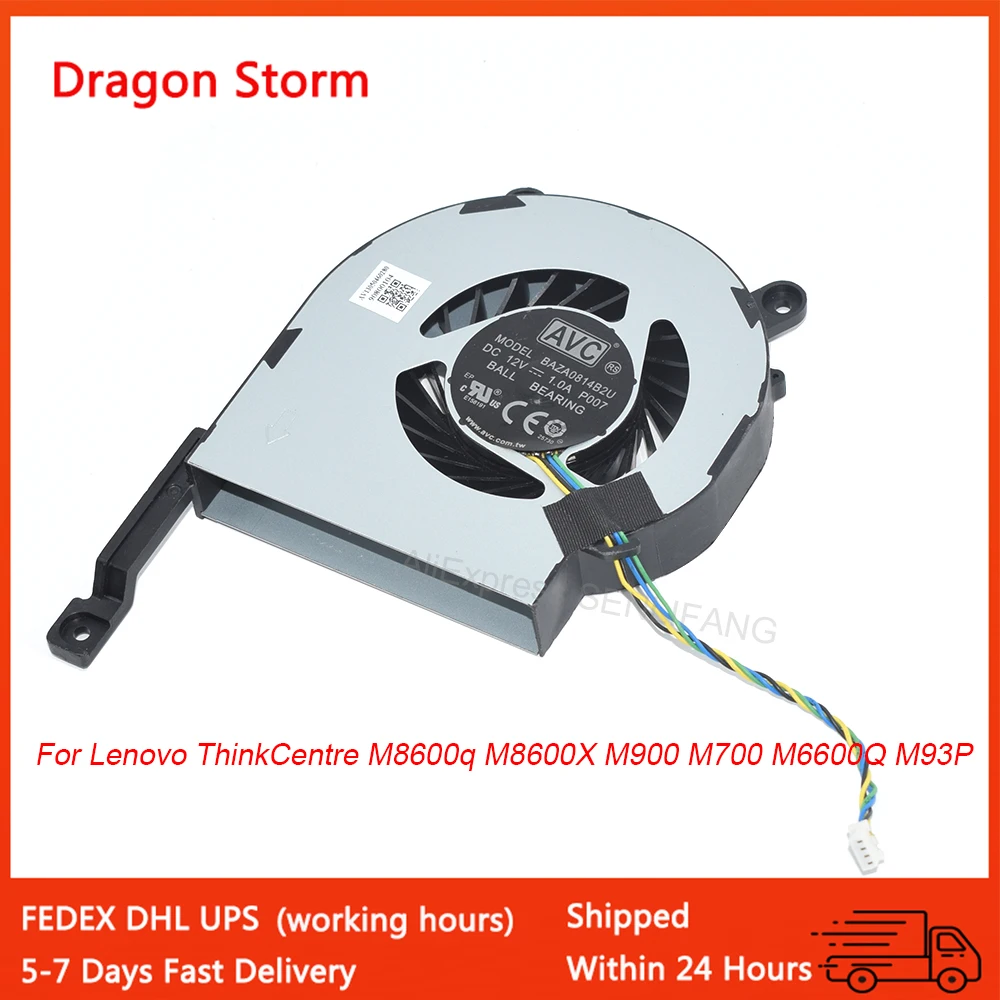 New Laptop CPU Cooling Fan For Lenovo ThinkCentre M8600q M8600X M900 M700 M6600Q M93P BAZA0814B2U TINY3 001EF331 0KT154 00KT152
New Laptop CPU Cooling Fan For Lenovo ThinkCentre M8600q M8600X M900 M700 M6600Q M93P BAZA0814B2U TINY3 001EF331 0KT154 00KT152