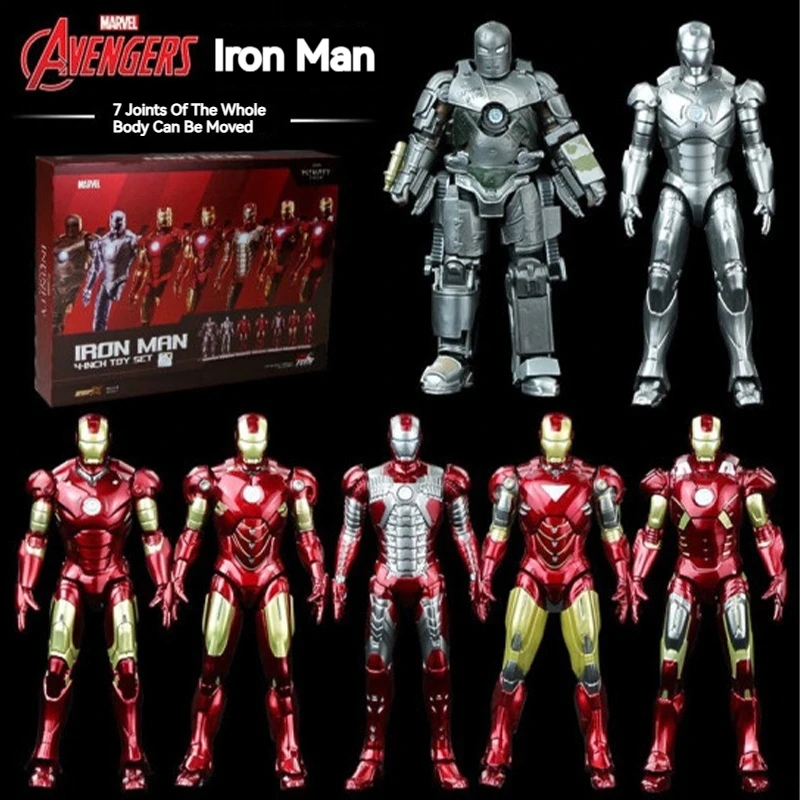 

Hot Toys Exclusive Stores Store Avengers Alliance Marvel Iron Man 4-Inch Mini Hand Joint Movable Model Mk1-7 Toy
