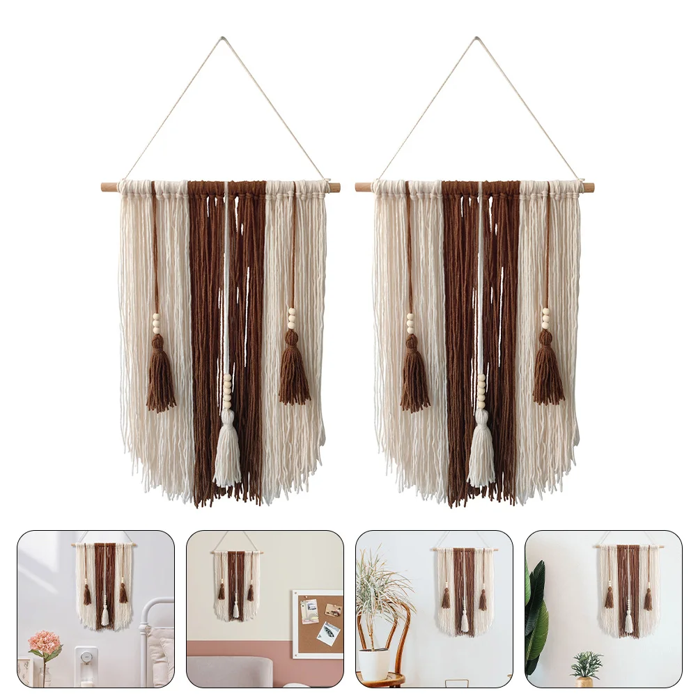Boho Acrylic Yarn Tassels - Set of 2 Wall Hangings 5 S98c11052930746f793e0a2586e462e9eL