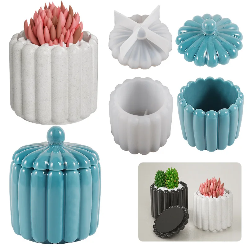 Large Striped Candle Jar Silicone Mold DIY Nordic Simplicity Design Storage Box Succulent Flower Pot Plaster Resin Molds
Large Striped Candle Jar Silicone Mold DIY Nordic Simplicity Design Storage Box Succulent Flower Pot Plaster Resin Molds