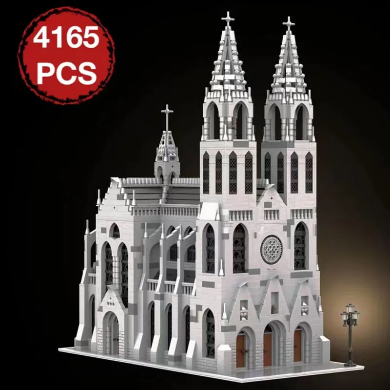 MOC Architecture Gothiced Cathedral Model Building Blocks Medieval Street View Modular House MOC-148170 Assembly Brick Toy Gifts
MOC Architecture Gothiced Cathedral Model Building Blocks Medieval Street View Modular House MOC-148170 Assembly Brick Toy Gifts