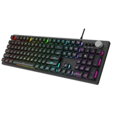 Multimedia Membrane Keyboard Wired RGB ABS Floating Keycap Metal Panel High-low Key Layout Double Injection Keycaps
Multimedia Membrane Keyboard Wired RGB ABS Floating Keycap Metal Panel High-low Key Layout Double Injection Keycaps