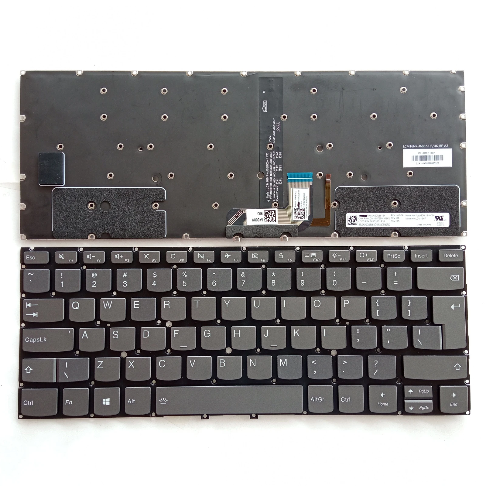 Новинка для Lenovo IdeaPad 730S-13IML 730S-13IWL Yoga S730-13IWL SP Клавиатура с серой подсветкой
Новинка для Lenovo IdeaPad 730S-13IML 730S-13IWL Yoga S730-13IWL SP Клавиатура с серой подсветкой