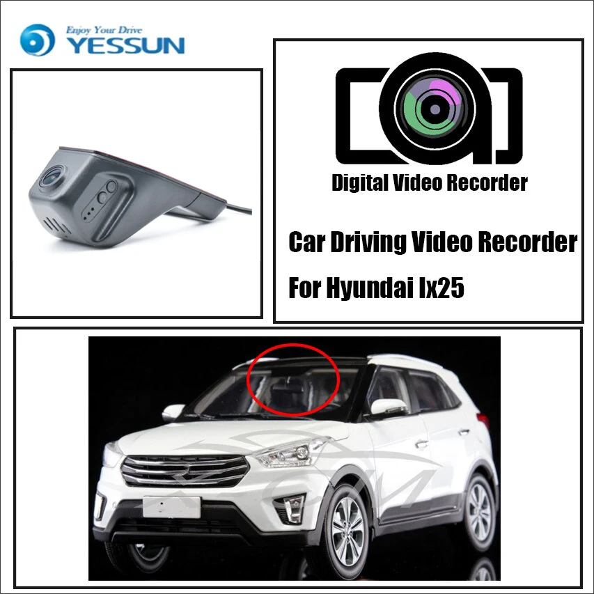 YESSUN For iPhone Android APP Control Function For Hyundai Ix25 Car Front Dash Camera CAM / DVR Driving Video Recorder
YESSUN For iPhone Android APP Control Function For Hyundai Ix25 Car Front Dash Camera CAM / DVR Driving Video Recorder