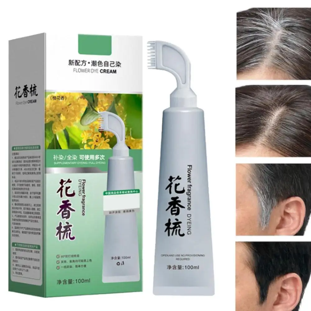 2 In 1 Floral Hair Dye With Comb Plant Extract Hair Dye 100ml Essence Essence Dye Cream Hair Natural Fruit O5I5
2 In 1 Floral Hair Dye With Comb Plant Extract Hair Dye 100ml Essence Essence Dye Cream Hair Natural Fruit O5I5