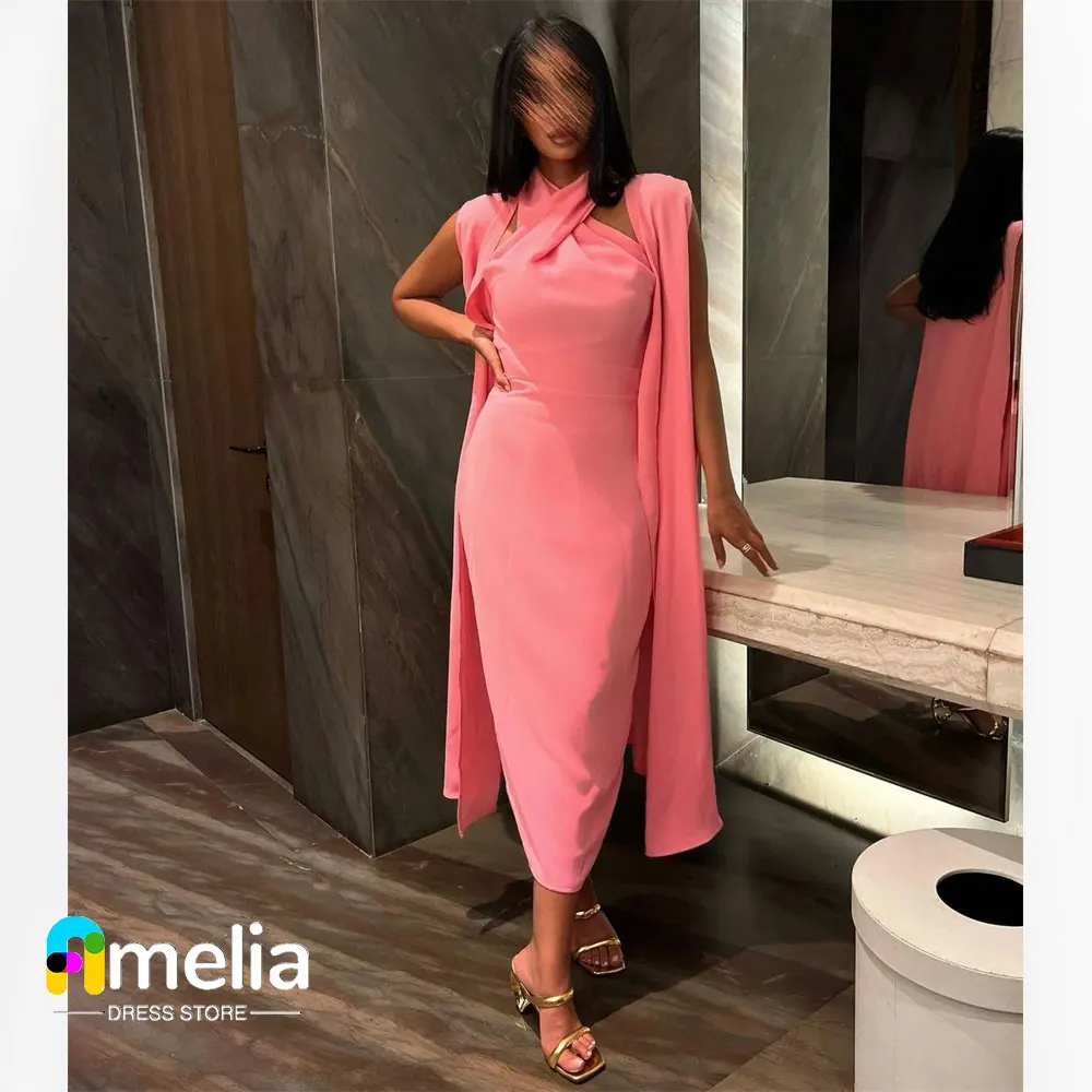 Amelia Halter Dubai Prom Dress Sleeveless Evening Dress With Ankle Length Summer Women Wedding Party Formal Gowns 2023
Amelia Halter Dubai Prom Dress Sleeveless Evening Dress With Ankle Length Summer Women Wedding Party Formal Gowns 2023