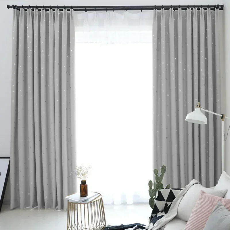 

00043-STB-занавески для гостиной, спальни, простые высокие затемняющие тканевые сетчатые встроенные окна