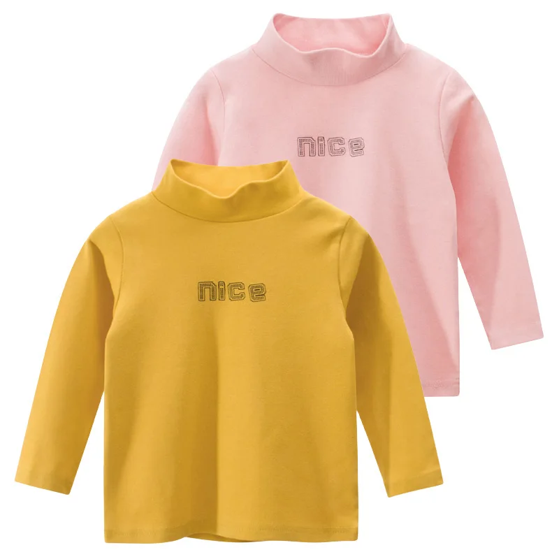 2PCS/Set 2024 Autumn New Girls Bottoming Shirt Long Sleeve Turtleneck Cotton Boys T-shirt Letter Print Kids Clothes Children Top
2PCS/Set 2024 Autumn New Girls Bottoming Shirt Long Sleeve Turtleneck Cotton Boys T-shirt Letter Print Kids Clothes Children Top