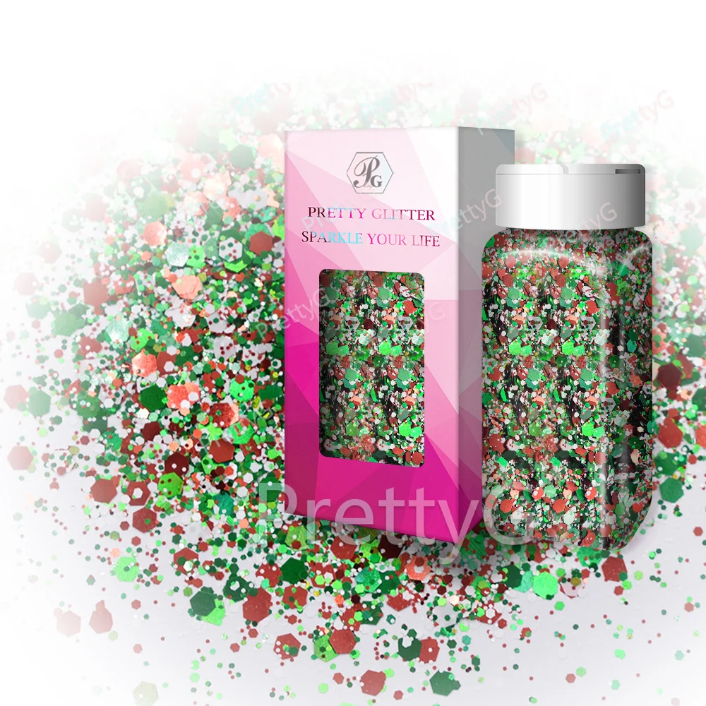 PrettyG 2oz Shakers Christmas Series Mixes Glitter Sequins for Resin DIY Making Art Craft Nail Makeup Decoration Accessories CM
PrettyG 2oz Shakers Christmas Series Mixes Glitter Sequins for Resin DIY Making Art Craft Nail Makeup Decoration Accessories CM