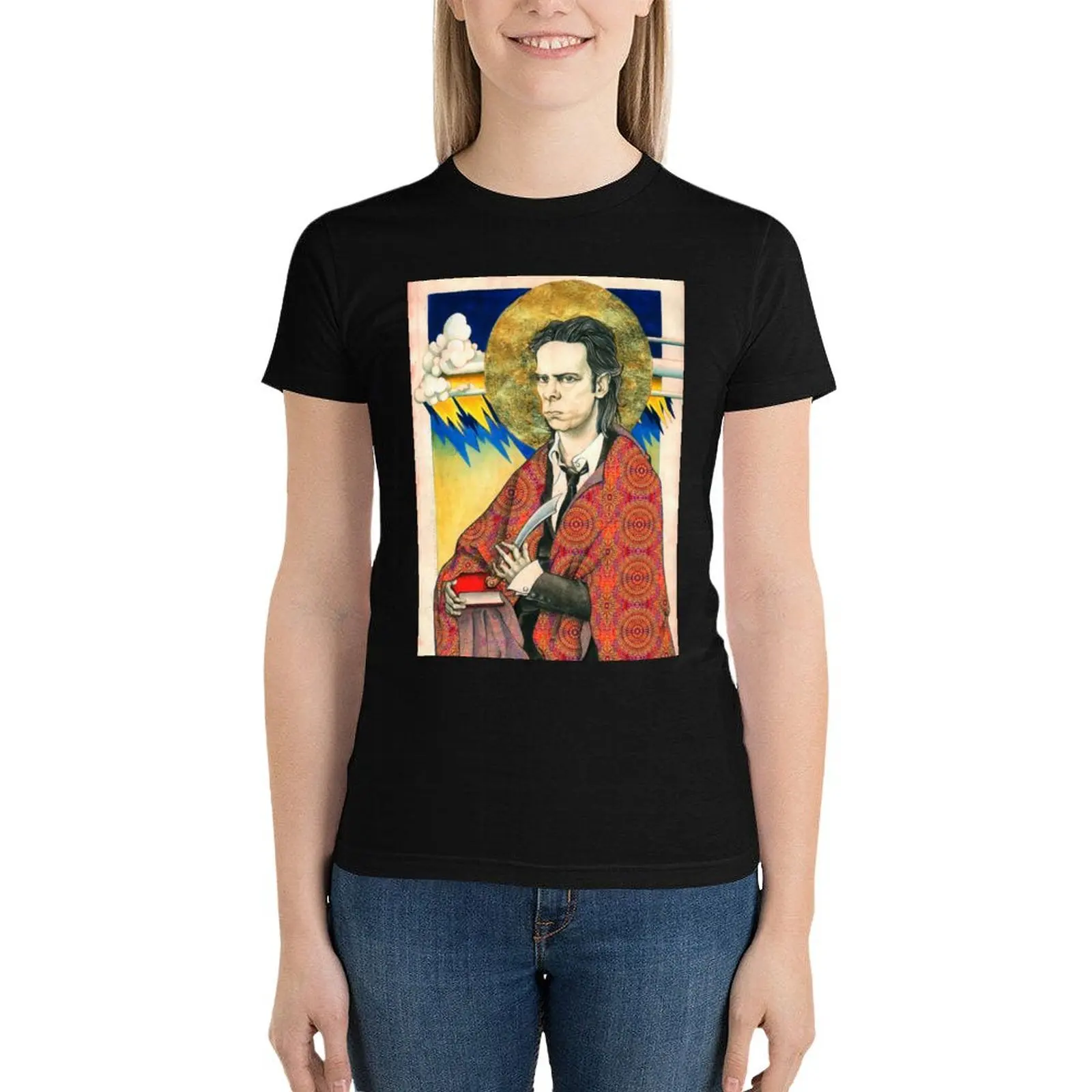 Nick Cave illustration T-Shirt cute clothes plus size tops lady clothes Women clothes
Nick Cave illustration T-Shirt cute clothes plus size tops lady clothes Women clothes