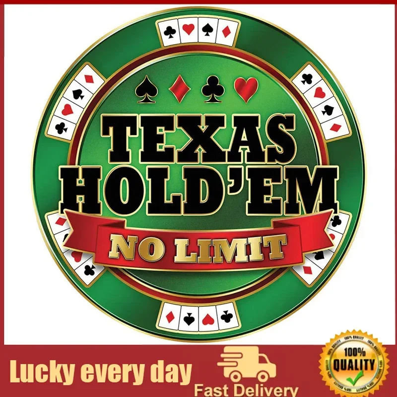 Texas Holdem Poker Round Metal Tin Sign for Shop Bar Home Wall Decor 12" Diameter outdoor decor vintage decor
Texas Holdem Poker Round Metal Tin Sign for Shop Bar Home Wall Decor 12" Diameter outdoor decor vintage decor