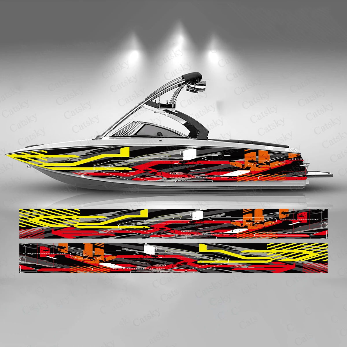 Colorful Gradient Line Stripe Boat Sticker Fashion Custom Fish Boat-Sticker Vinyl Waterproof Boat Wrap Graphic Boat Wrap Decal
Colorful Gradient Line Stripe Boat Sticker Fashion Custom Fish Boat-Sticker Vinyl Waterproof Boat Wrap Graphic Boat Wrap Decal