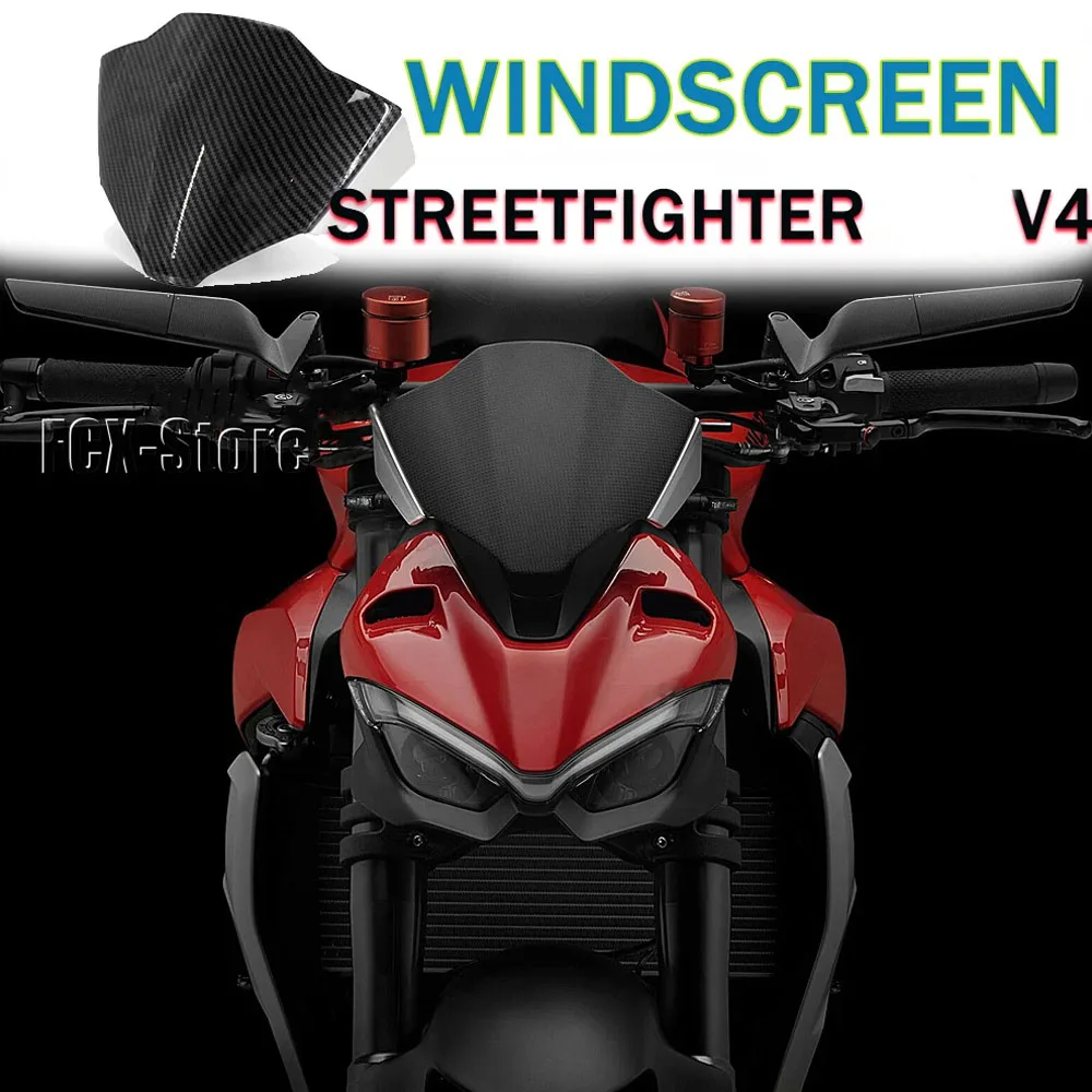 For Ducati Streetfighter V4 S V4SCarbon fiber 2021 2022 2023 Motorcycle Sport Windshield Visor Windscreen Fits
For Ducati Streetfighter V4 S V4SCarbon fiber 2021 2022 2023 Motorcycle Sport Windshield Visor Windscreen Fits