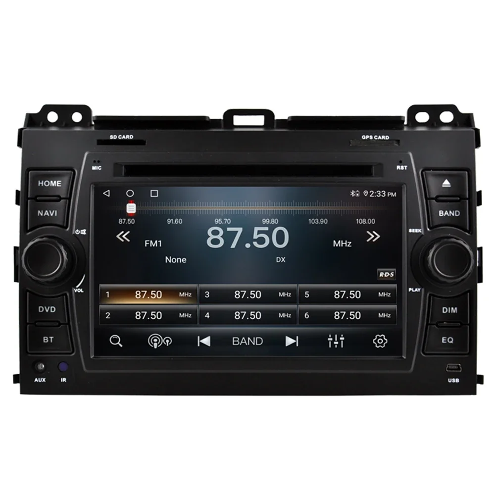 

DSP 5G For Toyota Land Cruiser Prado 120 LC120 GPS Car Radio Multimedia Video Player Autoradio Android Navigation GX470 with DVD