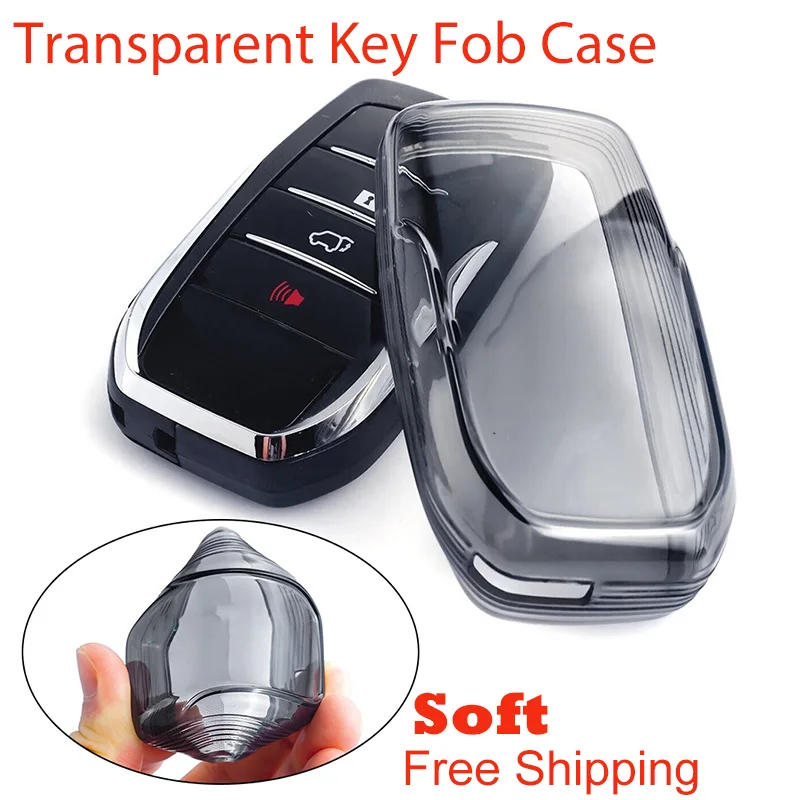 Black Transparent Key Fob Case Cover For Toyota For Sienna For Venza Hilux Car Remote Key Fob Cover Case Holder Waterproof
Black Transparent Key Fob Case Cover For Toyota For Sienna For Venza Hilux Car Remote Key Fob Cover Case Holder Waterproof