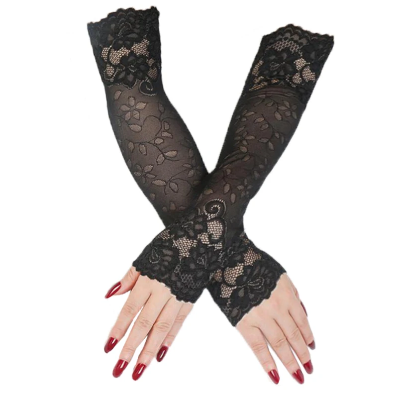 Весенне-осенние сексуальные кружевные перчатки, женские рукава 38 см, солнцезащитные рандомные черные длинные безпальцевые варежки
Весенне-осенние сексуальные кружевные перчатки, женские рукава 38 см, солнцезащитные рандомные черные длинные безпальцевые варежки