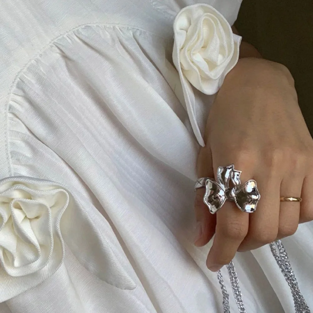 YOUNGX INS Style Silver Color Bowknot Ring Sweet Fashion Open Rings For Women Jewelry Party Gift
YOUNGX INS Style Silver Color Bowknot Ring Sweet Fashion Open Rings For Women Jewelry Party Gift