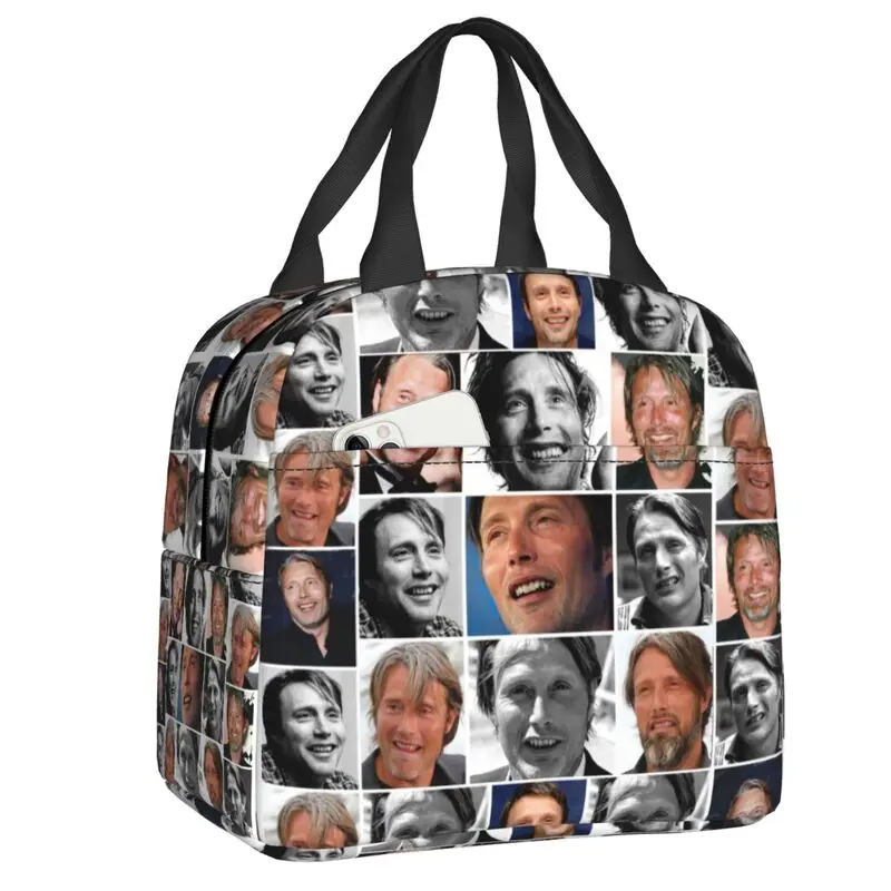 Custom Mads Mikkelsen Meme Collage Lunch Bag Women Cooler Thermal Insulated Lunch Boxes for Kids School
Custom Mads Mikkelsen Meme Collage Lunch Bag Women Cooler Thermal Insulated Lunch Boxes for Kids School
