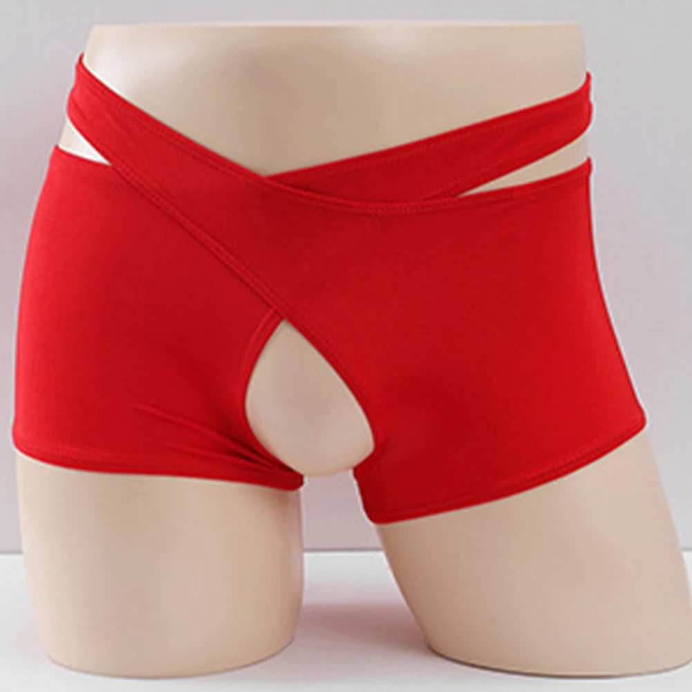 Men Sexy Sissy Boxers Crotchless Open Hole Panties Cotton Blend Hollow Trunks Solid Shorts Underpants Seamless Erotic Lingerie
Men Sexy Sissy Boxers Crotchless Open Hole Panties Cotton Blend Hollow Trunks Solid Shorts Underpants Seamless Erotic Lingerie