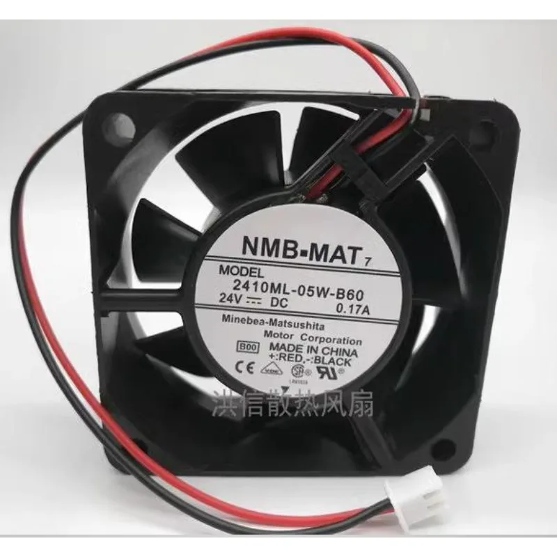Оригинальный вентилятор охлаждения для NMB 2410ML-05W-B60 24 В 0.17A 6 см инверторный вентилятор 6025 60*60*25 мм
Оригинальный вентилятор охлаждения для NMB 2410ML-05W-B60 24 В 0.17A 6 см инверторный вентилятор 6025 60*60*25 мм