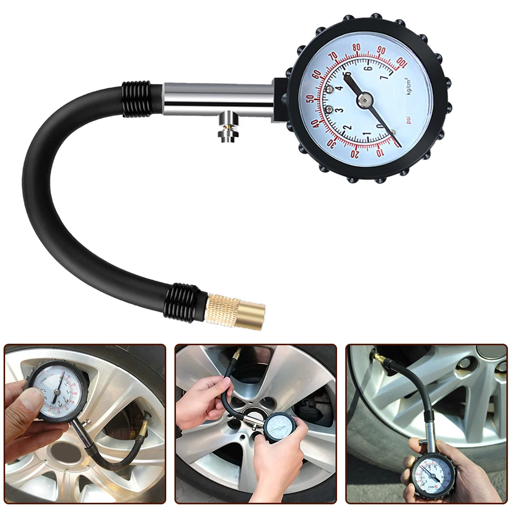 Car Truck Tire Pressure Gauge Air Meter Tester 0-100 PSI Part This Gauge Provides Precise Readings To Ensure Optimal Tire Inflat
Car Truck Tire Pressure Gauge Air Meter Tester 0-100 PSI Part This Gauge Provides Precise Readings To Ensure Optimal Tire Inflat