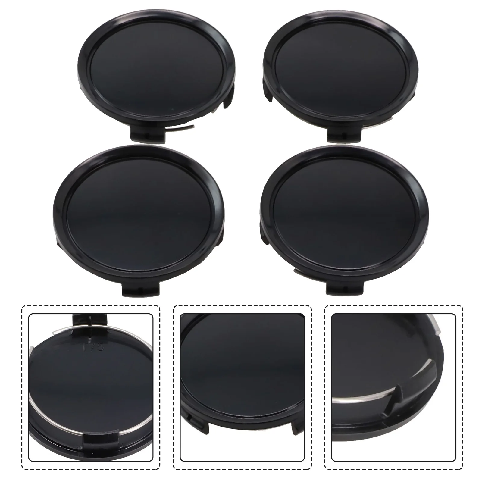 Universal Hubcap Wheels Center Cap Black Car Cover Decoration Easy Installation Kit Part Replacement Set Vehicle
Universal Hubcap Wheels Center Cap Black Car Cover Decoration Easy Installation Kit Part Replacement Set Vehicle