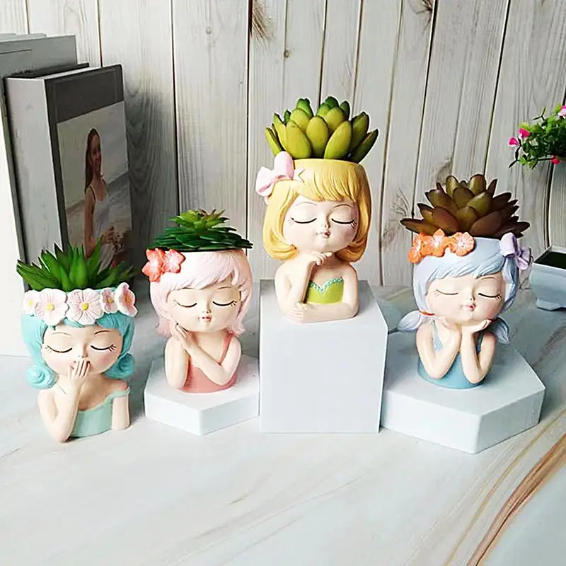 Flower Pots Cute Girl Decorative Planters Succulents Cactus Flower Pot Decorative Planters for Plants Home Decor Gift Fairy Pots
Flower Pots Cute Girl Decorative Planters Succulents Cactus Flower Pot Decorative Planters for Plants Home Decor Gift Fairy Pots