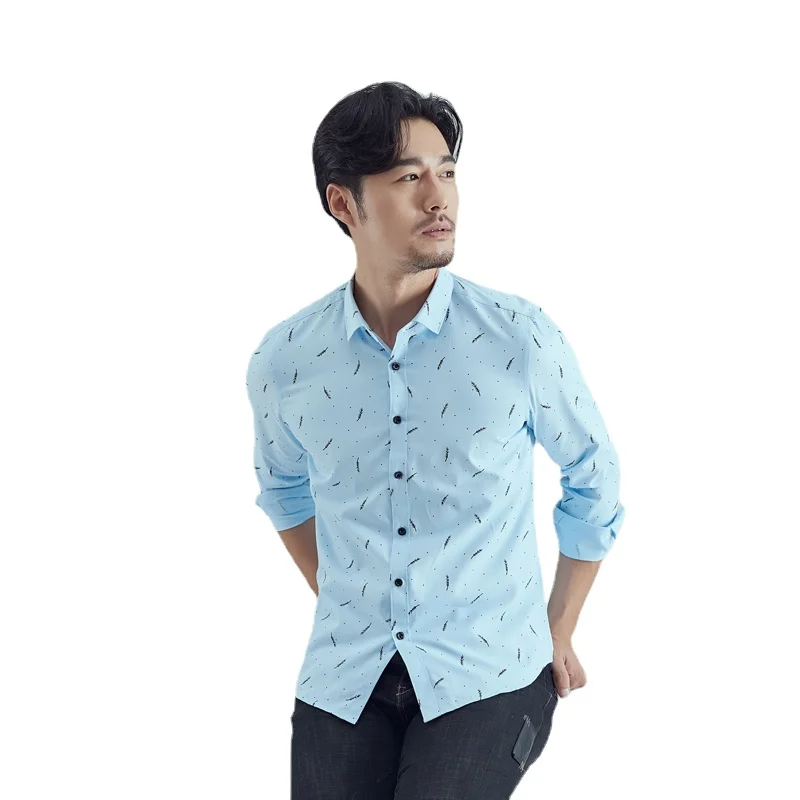 New Trend Summer Casual Cotton Mens Printed Shirts Thin Business Long Sleeve Lapels Breathable Shirts Streetwear
New Trend Summer Casual Cotton Mens Printed Shirts Thin Business Long Sleeve Lapels Breathable Shirts Streetwear