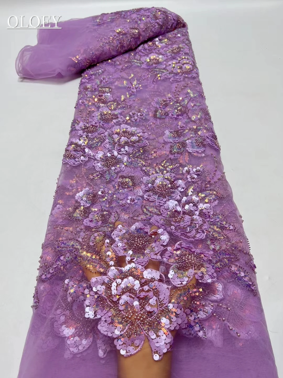 High-End Luxury Embroidery Groom Catwalk Lace Fabric African Nigerian With Sequin Fabric For Wedding Dress
High-End Luxury Embroidery Groom Catwalk Lace Fabric African Nigerian With Sequin Fabric For Wedding Dress