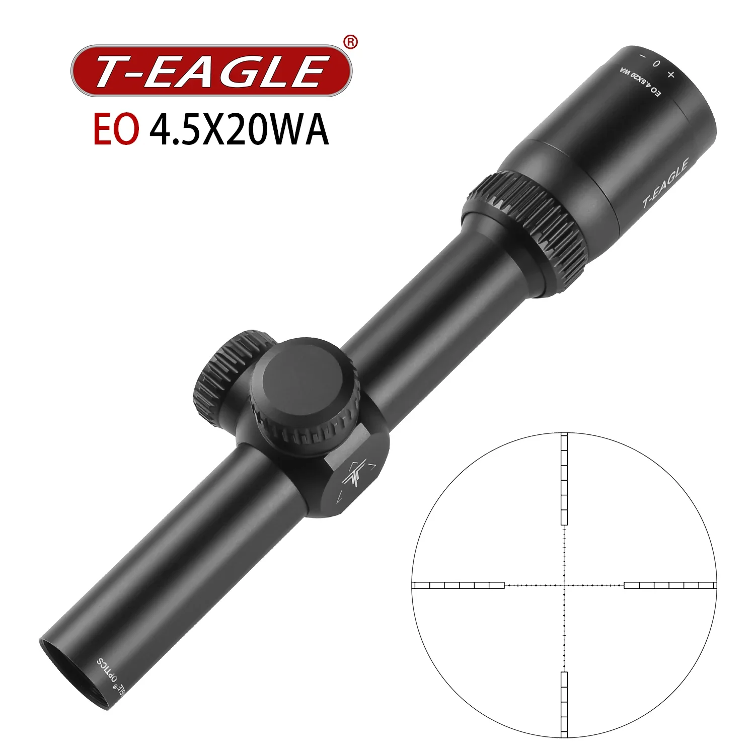 

EO 4.5X20 Fixed Optics Sight HK Reticle Riflescope For Hunting With Mounts Optics For Pneumatics Fits Airgun Airsoft