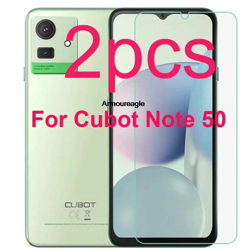 

2 шт., защитное закаленное стекло для Cubot Note 50 6,56 дюйма