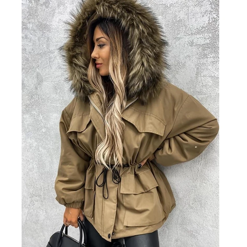 Women's Winter Parkas Coat Cotton Jacket Warm Casual Wool Liner Hooded Coat Zipper Thicken Fashion Snow Wear Padded Clothes
Women's Winter Parkas Coat Cotton Jacket Warm Casual Wool Liner Hooded Coat Zipper Thicken Fashion Snow Wear Padded Clothes