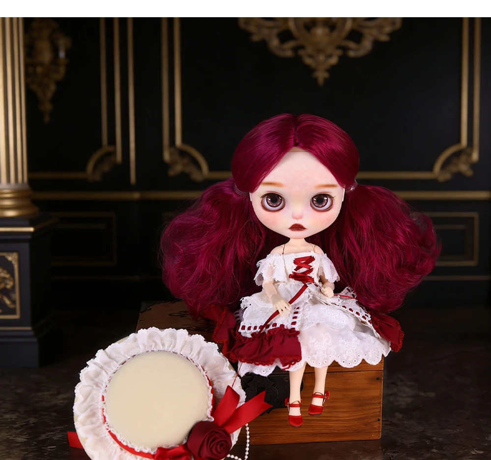 Lucia – Premium Custom Neo Blythe Doll with Purple Hair, White Skin & Matte Cute Face 17 Lucia – Premium Custom Neo Blythe Doll with Purple Hair, White Skin & Matte Cute Face 17