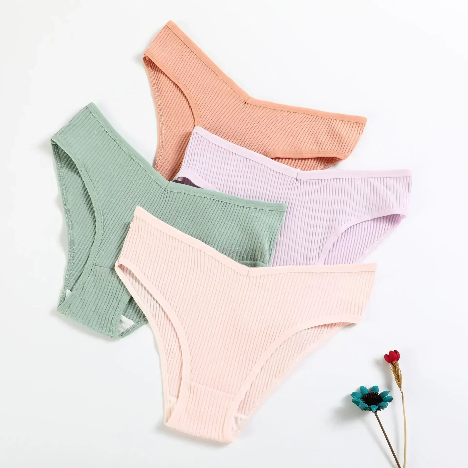 Lady Underwear for Women Ribbed Cotton Briefs Solid Color Comfortable Panties Plus Size Female Underpants M-XXL
Lady Underwear for Women Ribbed Cotton Briefs Solid Color Comfortable Panties Plus Size Female Underpants M-XXL