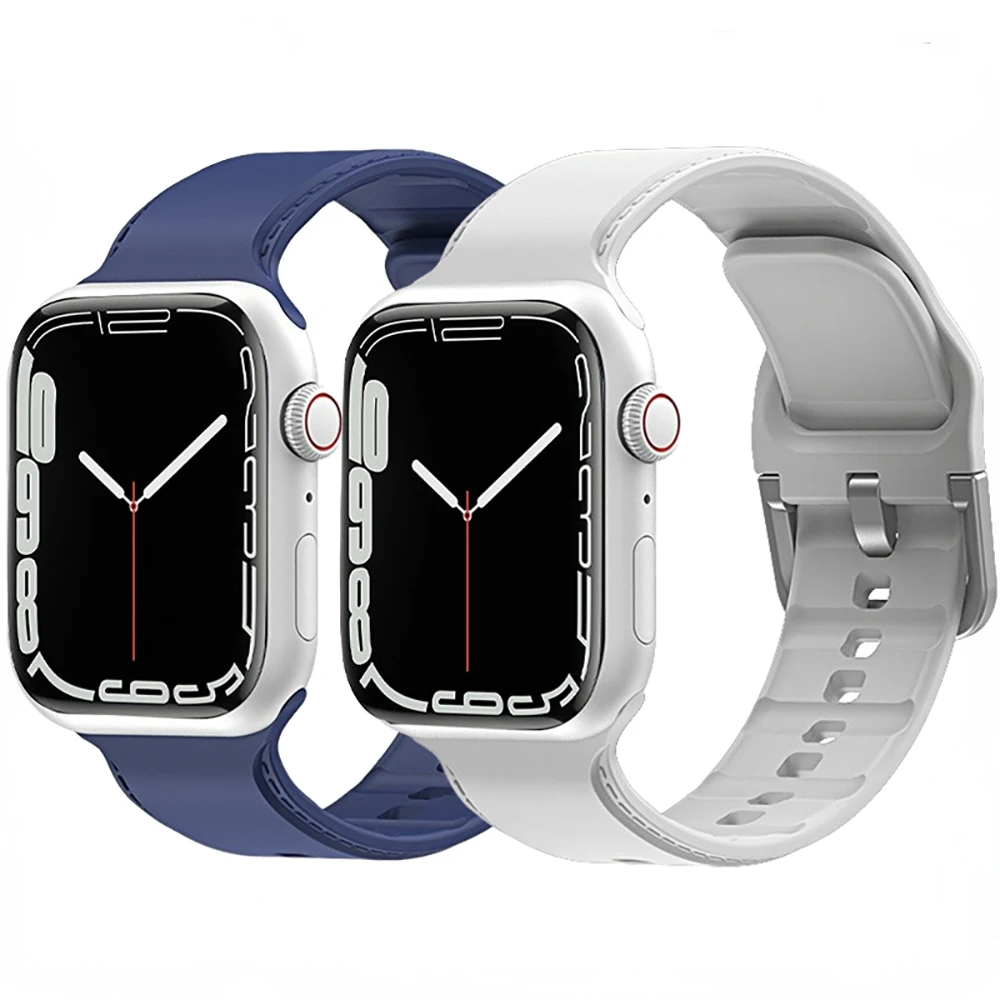 Silicone Strap for Apple Watch Band 45mm 44mm 41mm 40mm 38mm 42mm Sport Bracelet Wristband for iWatch Series 7654SE 8 Ultra 49mm
Silicone Strap for Apple Watch Band 45mm 44mm 41mm 40mm 38mm 42mm Sport Bracelet Wristband for iWatch Series 7654SE 8 Ultra 49mm