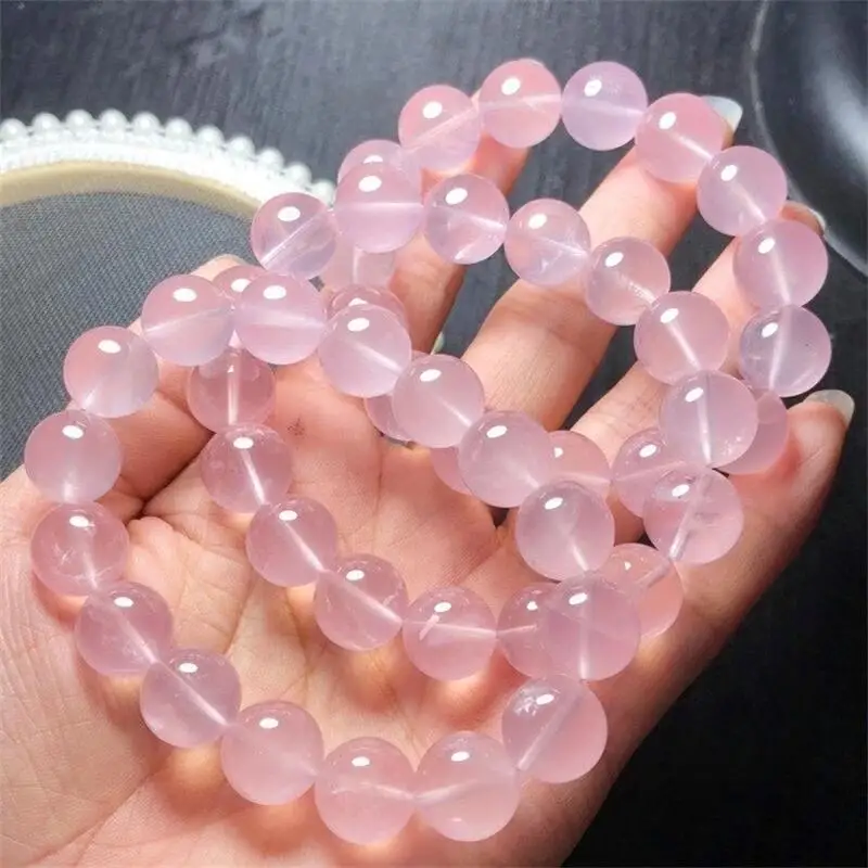 Natural Rose Quartz Bracelet Gemstone Round Bead Crystal Healing Round Bead Gem Bracelet Women Men Fine Jewelry Gift 1PC 14MM
Natural Rose Quartz Bracelet Gemstone Round Bead Crystal Healing Round Bead Gem Bracelet Women Men Fine Jewelry Gift 1PC 14MM