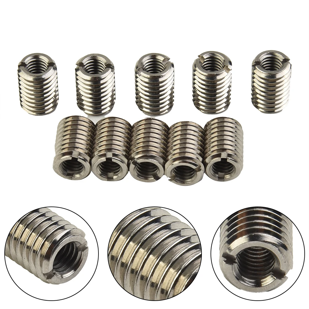 10pcs Thread Reducer Screw Inner M6x1 Outer M10x1.5 Stainless Steel Threaded Holes Parts Replacements Outdoor Fasteners Hardware
10pcs Thread Reducer Screw Inner M6x1 Outer M10x1.5 Stainless Steel Threaded Holes Parts Replacements Outdoor Fasteners Hardware