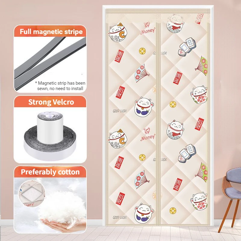 Thicken Winter Door Curtain Magnetic Closed Windproof Cotton Thermal Insulation Keep Warm Heat Reduce Noise Custom Size Curtain
Thicken Winter Door Curtain Magnetic Closed Windproof Cotton Thermal Insulation Keep Warm Heat Reduce Noise Custom Size Curtain