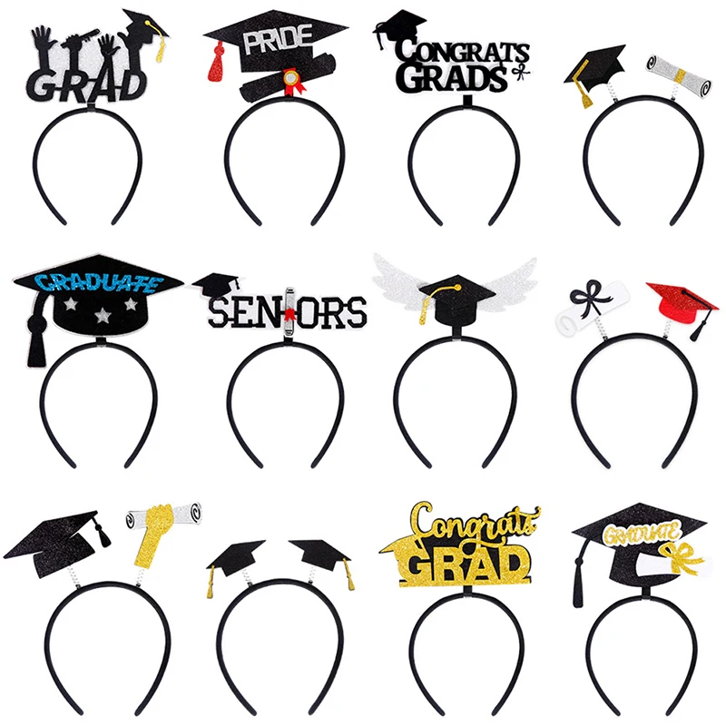 1PC Graduation Cap Headband Hair Hoop With Mini Grad Hat Mini Bachelor Cap Headband Black Class Of 2023 Graduation Party Favors 
1PC Graduation Cap Headband Hair Hoop With Mini Grad Hat Mini Bachelor Cap Headband Black Class Of 2023 Graduation Party Favors