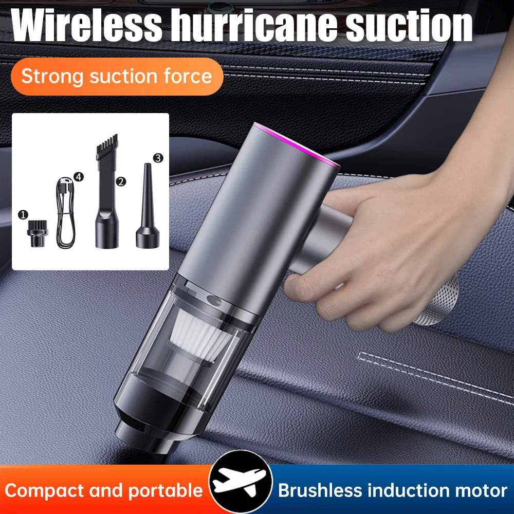 135000Pa Mini Car Vacuum Cleaner Portable Strong Suction Handheld Carpet Cleaner for Home Appliance Powerful Cleaning Machine
135000Pa Mini Car Vacuum Cleaner Portable Strong Suction Handheld Carpet Cleaner for Home Appliance Powerful Cleaning Machine