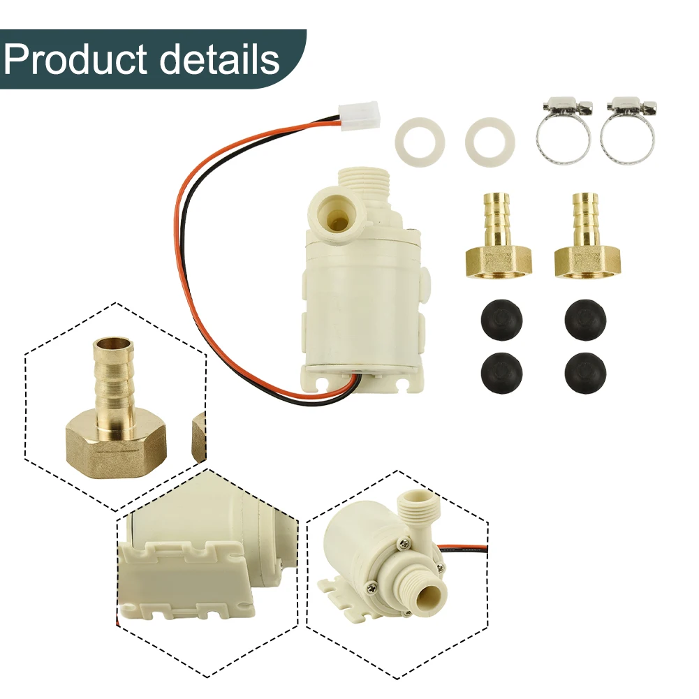 12V 100°C Solar Hot /Cooling Water Circulation Pump Food Grade Silent Coupler White Amphibious Pump Garden Supplies
12V 100°C Solar Hot /Cooling Water Circulation Pump Food Grade Silent Coupler White Amphibious Pump Garden Supplies