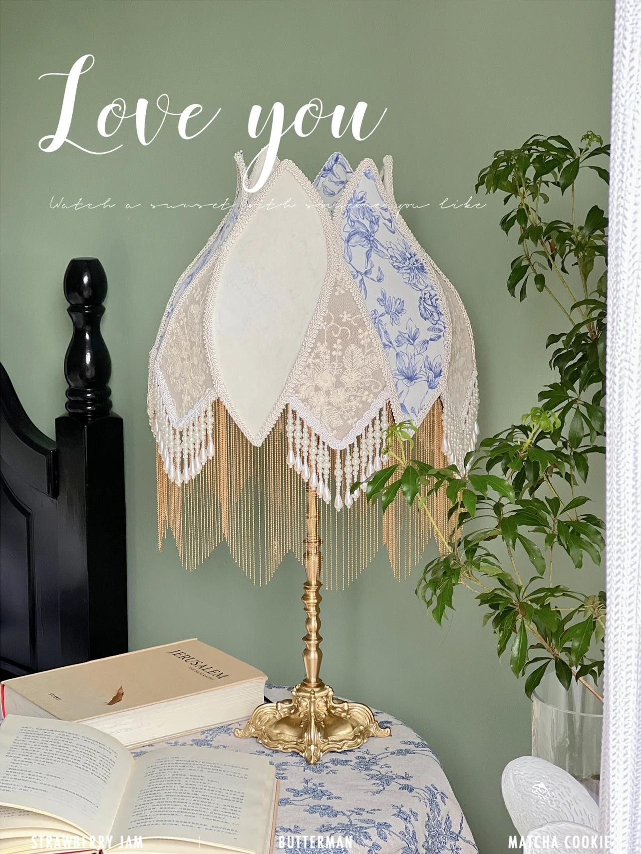 Classical series table lamp -- hand-made French retro tassel table lamp "celadon Flower Shadow"
Classical series table lamp -- hand-made French retro tassel table lamp "celadon Flower Shadow"